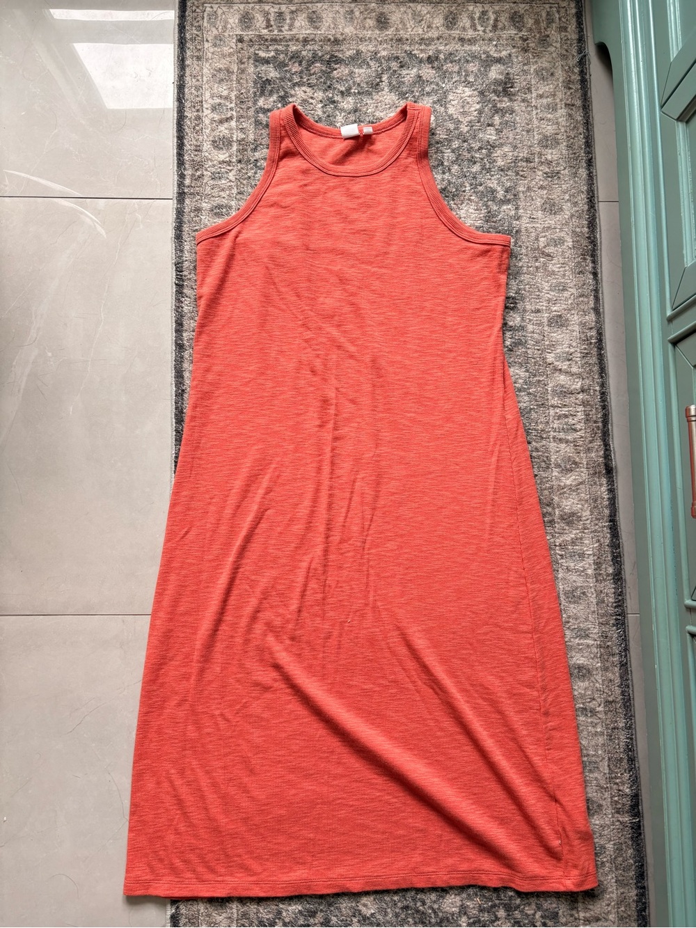 GAP Coral Sleeveless Midi Dress